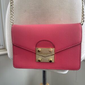 Karl Lagerfeld Fuchsia Crossbody Bag